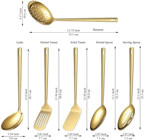 Evanda 6-Piece Stainless Steel Utensil Set