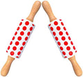 2pcs Silicone Rolling Pin for Dough, Nonstick Baking Roller