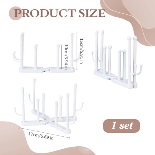 WADORN Collapsible Storage Bag Drying Rack Reusable Dish Racks Cup
