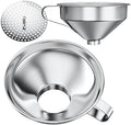 Pisol Stainless Steel Funnel Set for Mason Jars and Bottles with