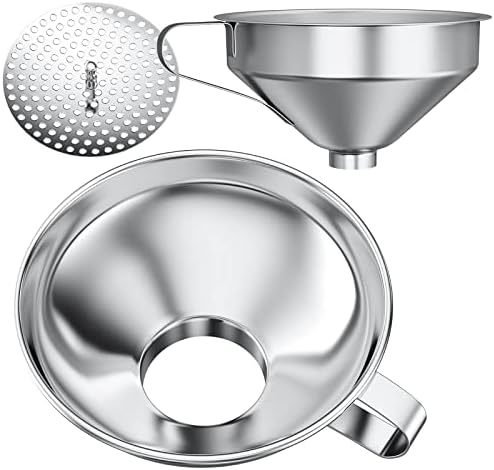 Pisol Stainless Steel Funnel Set for Mason Jars and Bottles with