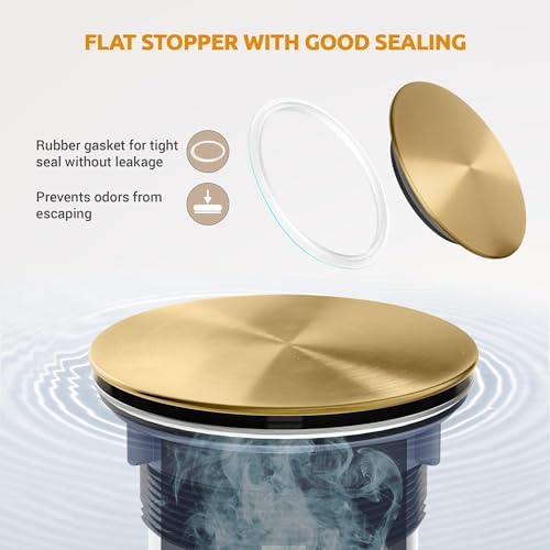 BOTEMY 3-1/2 Kitchen Sink Drain Assembly with Strainer