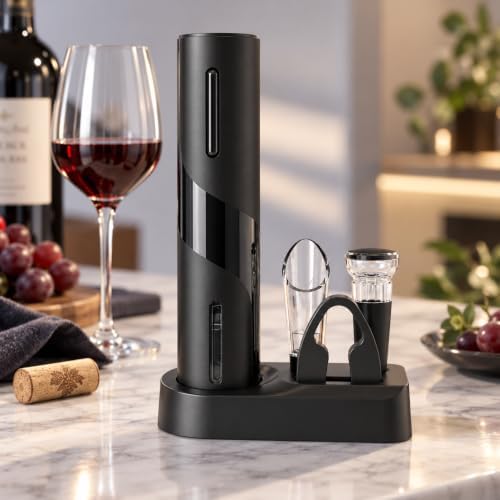 Rechargeable Electric Wine Bottle Opener, 5-in-1 Automatic Wine Opener