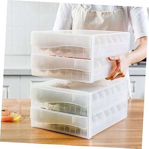 Egg Holder Fridge Egg Box Drawer Design Easy to Carry Sturdy Lid