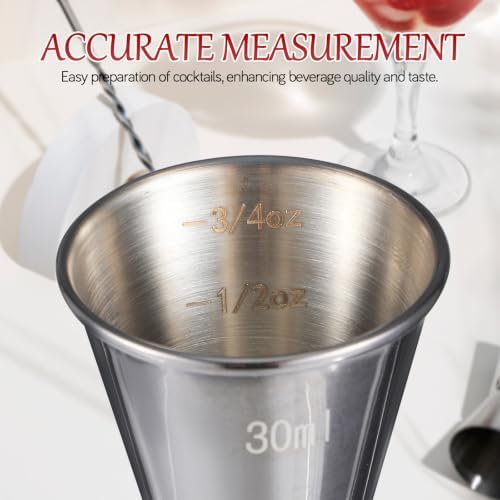 Double Sided Stainless Steel Cocktail Jigger Measuring Cup 15/30