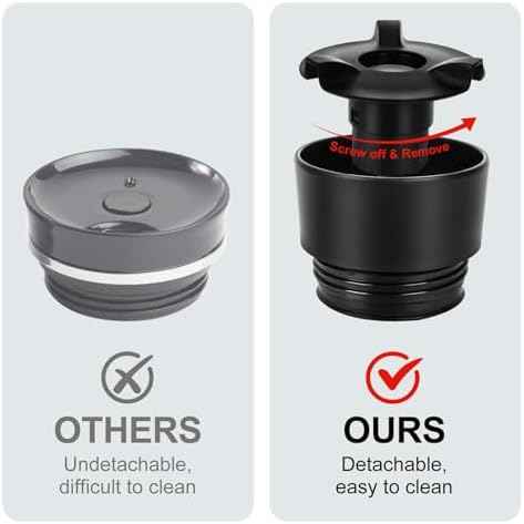Travel Coffee Mug with 360°Lid, Travel Coffee Tumbler 16 oz Leak