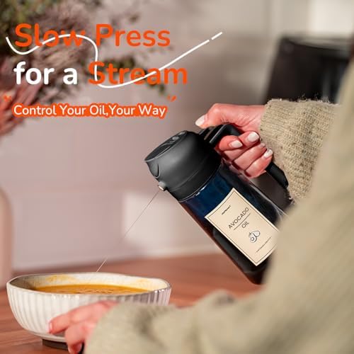 TrendPlain 16oz Blue Glass Olive Oil Sprayer
