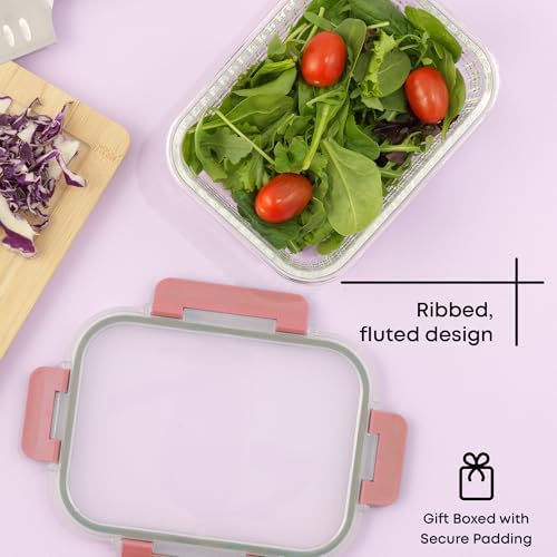 JoyJolt 24pc Borosilicate Glass Storage Containers with Lids