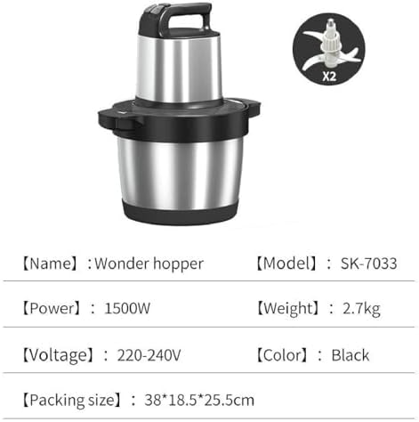 1500w Electric Food Processor & Meat Grinder, 6.0l Capacity