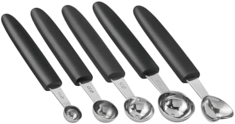 5 Pcs Stainless Steel Fruit Scoop Set with Heart Shaped Scoop