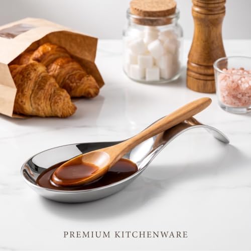 Stainless Steel Spoon Rest-Spatula Ladle Holder Stainless Steel