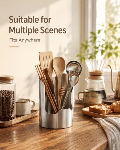 Thickened Stainless Steel Countertop Organizer Kitchen Utensil Holder,1Pcs