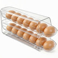theaoo Auto-Rolling Egg Holder for Fridge, 1 Pack