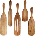 5-Piece Natural Teak Wood Spatula Set
