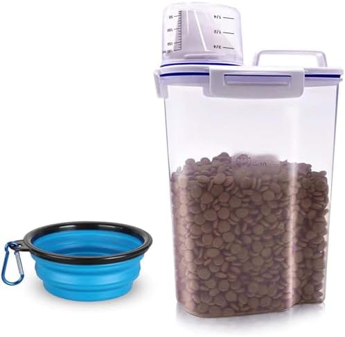 TIOVERY Dog Food Storage Container Small, Cat Food Storage Container