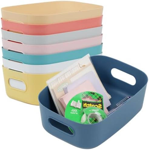 ZEXALOR 8-Pack Small Drawer Organizer Bins