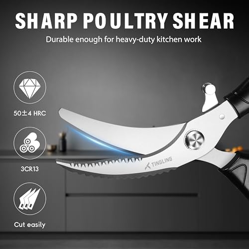 Poultry Shears Heavy Duty for Meat: Easy to Spatchcocking Kitchen