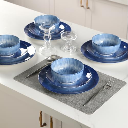 Sweejar Ceramic Dinnerware Service of 4,12 pcs Plate and Bowls for