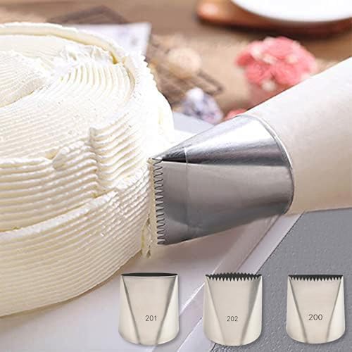 Piping Tips For Cake Decorating, Stainless Steel Icing Piping Nozzles