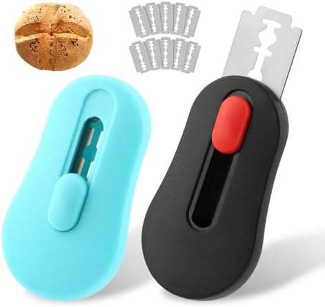 2PCS Bread Lame, Magnetic & Extractable Sourdough Scoring Tool with