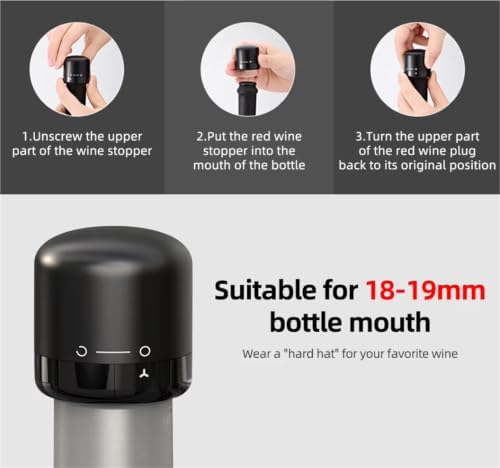 Leak-Proof Wine and Champagne Stoppers Set - Reusable Vacuum Seal Caps