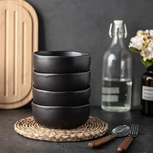 AmorArc Stoneware Cereal Bowls for Kitchen, 28oz Large Ceramic Soup