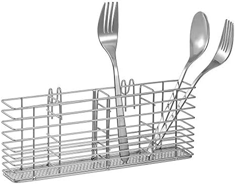 SANNO Utensil Silverware Holder Organizer Hanging Cutlery Organizer