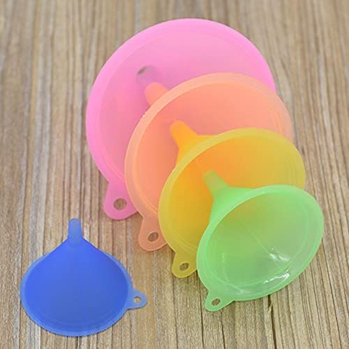 Plastic Funnel Set of 5, All Purpose Cooking Funnels Small to Large
