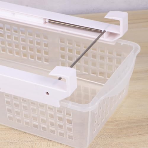 Telescopic Plastic Storage Basket for Fridge Egg Vegetable Organizer