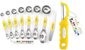 Spring Chef Dual Sided Magnetic Measuring Spoons, Set of 8 & Stainless