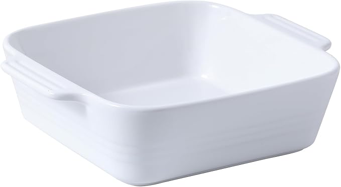 DOWAN 8x8 Baking dish, Square Baking Pan, Ceramic Casserole Dishes by DOWAN