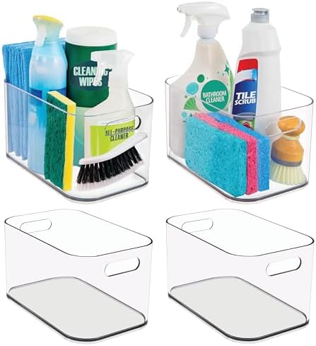 STORi Bliss 10" x 6" Clear Pantry Organizer Bins, Set of 4