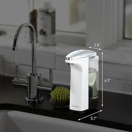 simplehuman 8 oz. Touch-Free Sensor Soap Dispenser, Brushed Nickel