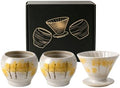 Autumn Tree Ceramic Pour Over Coffee Set with 2 Cups