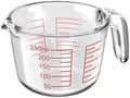 1 Cup Glass Measuring Cups, Clear Borosilicate Glass Liquid Measuring
