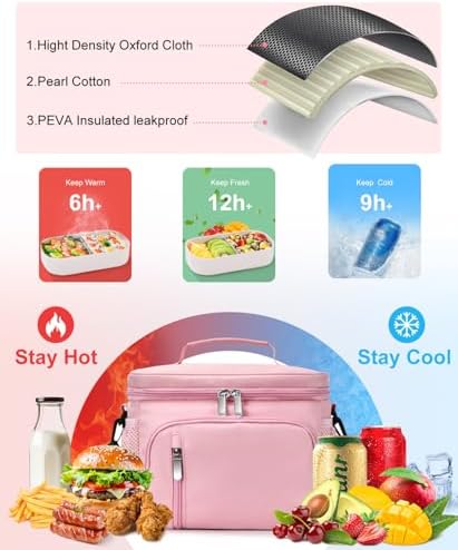 Lunch Bags for Men Women Insulated Lunch Box Leakproof Soft Cooler