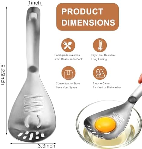 5 in 1 Multifunction Cooking Spoon - 18/8 304 Stainless Steel Slotted