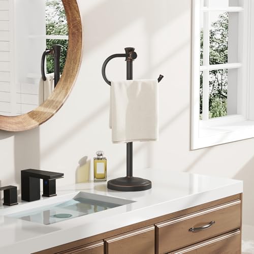 BESy Countertop Hand Towel Holder, Oil Rubbed Bronze