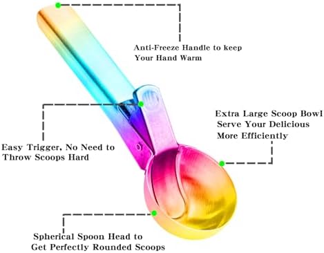 Ice cream scoop, a portable stainless steel ice cream scoop with