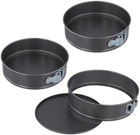 3 Pcs 9" Springform Cake Pans, Round Cheesecake Pan with Removable