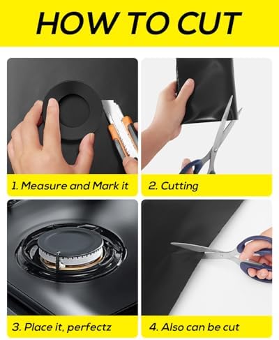 FLASLD Silicone Stove Cover Gas Stove Top Burner Covers for Samsung