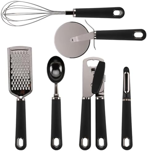 Country Kitchen 6 Pc Essentials Kitchen Stainless Steel Gadget Set