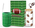 Reallnaive Football Party Decoration Glass Cup Set for Sport Lovers