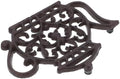 Cast Iron Teapot Shape Trivet, Non-Slip Heat Resistant Dish Pad