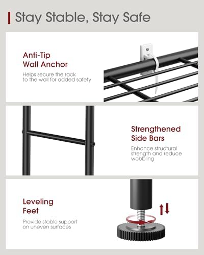 Sakugi 5-Tier Storage Shelves, Black