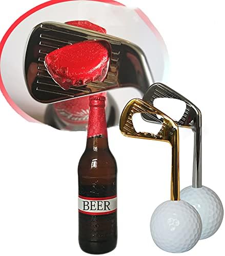 Golf Ball Wine Stoppers - Opener & Bottle Stopper Set of 2, Decorative