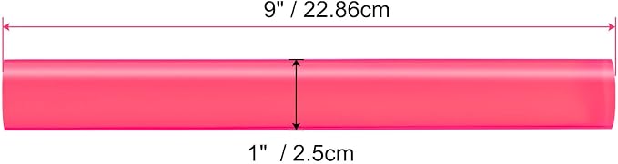 HARFINGTON Acrylic Clay Roller 9 Inch x 1 Inch Solid Non-Stick Plastic Round - Image 2