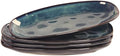 Ceramic Serving Platters - Set of 4 Oval Salad Plates for