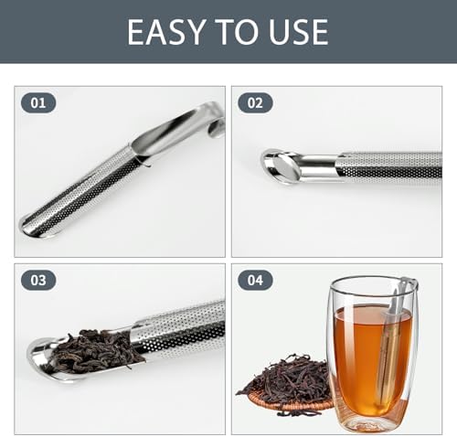 2 Sets Upgraded Tea Infuser for Loose ingredient Tea with Base