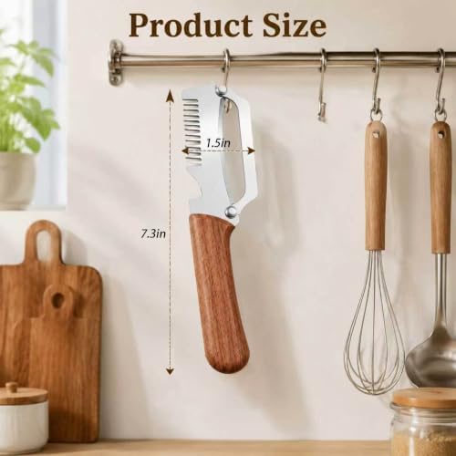 Multifunctional Vegetable Peeler for Kitchen, 3 in 1 Stainless Steel